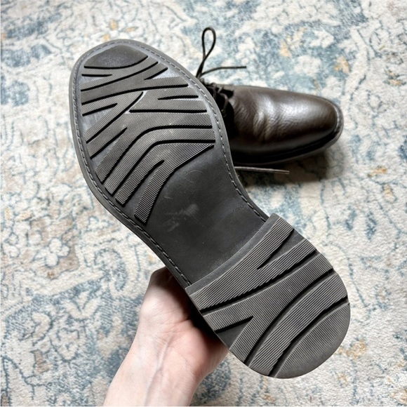 Joseph Abboud Brown Leather Oxford Dress Shoes - Picture 4 of 8